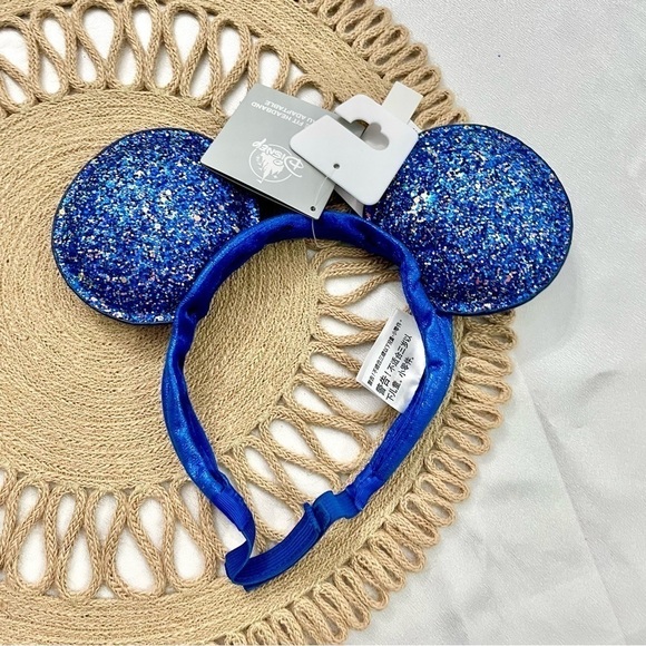 NWT Disney Dreams Come True Blue Glitter Adjustable Youth Ears - Picture 3 of 4